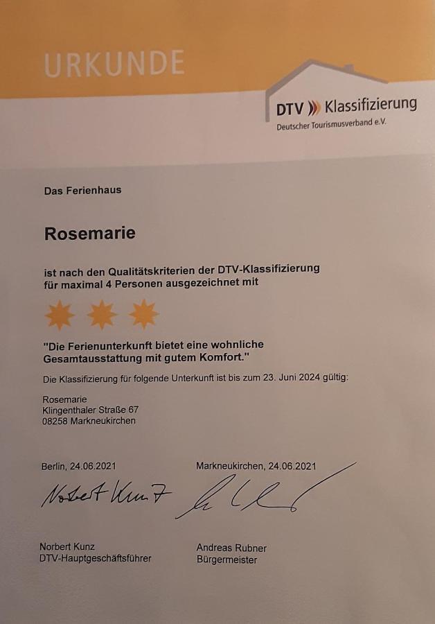Ferienhaus Rosemarie Erlbach Vogtland Exteriér fotografie